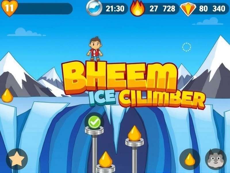 Bheem Iceberg Climber Game Screenshot